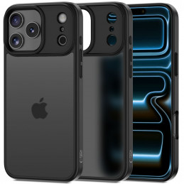 „Tech-Protect MagMat“ dėklas, skirtas „iPhone 17 Pro“ – matinės juodos spalvos