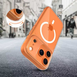 „Tech-Protect Magpeak Magsafe CC“ dėklas, skirtas „iPhone 17 Pro“ – skaidrus