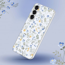 „Tech-Protect FlexAir“ dėklas, skirtas „Xiaomi Redmi 15C 173mm“ / „Poco 85C 173mm“ – ramunės su lapais