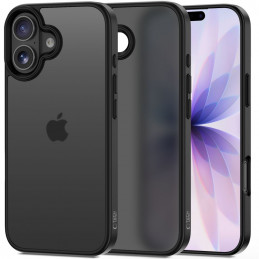 „Tech-Protect MagMat iPhone 17“ dėklas – matinės juodos spalvos