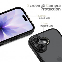 „Tech-Protect MagMat iPhone 17“ dėklas – matinės juodos spalvos