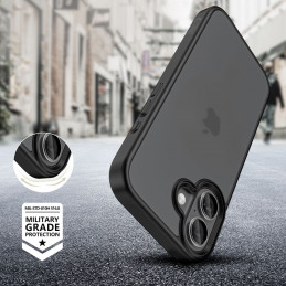 „Tech-Protect MagMat iPhone 17“ dėklas – matinės juodos spalvos