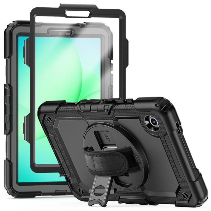 „Tech-Protect“ tvirtas dėklas, skirtas „Samsung Galaxy Tab A9 / A11 8.7 X110 / X115 / X133 / X135“ – juodas