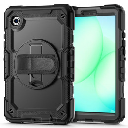 „Tech-Protect“ tvirtas dėklas, skirtas „Samsung Galaxy Tab A9 / A11 8.7 X110 / X115 / X133 / X135“ – juodas