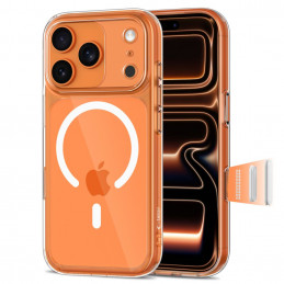 „Tech-Protect Magpeak Magsafe CC“ dėklas, skirtas „iPhone 17 Pro Max“ – skaidrus