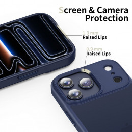 „Tech-Protect MagMat“ dėklas, skirtas „iPhone 17 Pro Max“ – matinės juodos spalvos