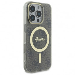 „Guess IML 4G MagSafe“ dėklas, skirtas „iPhone 16 Pro Max“ – rudas