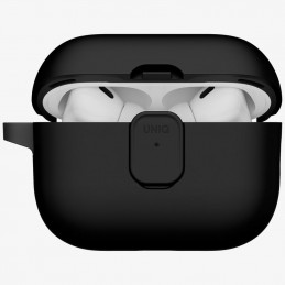 UNIQ Clyde dėklas, skirtas „AirPods Pro 3“ – juodas ir pilkas