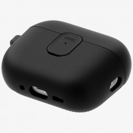 UNIQ Clyde dėklas, skirtas „AirPods Pro 3“ – juodas ir pilkas