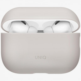 UNIQ Lino silikoninis dėklas, skirtas „AirPods Pro“ ausinėms – smėlio spalvos