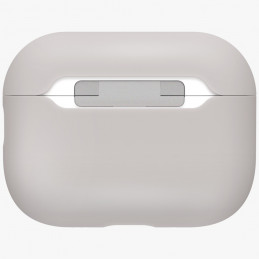 UNIQ Lino silikoninis dėklas, skirtas „AirPods Pro“ ausinėms – smėlio spalvos