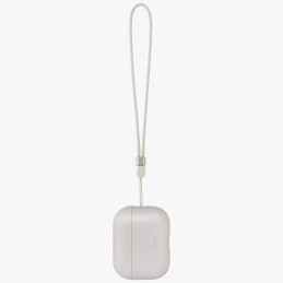 UNIQ Lino silikoninis dėklas, skirtas „AirPods Pro“ ausinėms – smėlio spalvos