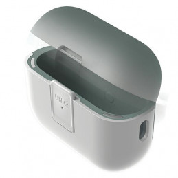 UNIQ Clyde Lock dėklas AirPods Pro 2 ausinėms – baltas ir žalias
