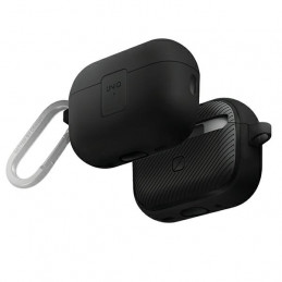 UNIQ Clyde Lock dėklas AirPods Pro 2 ausinėms – juodas