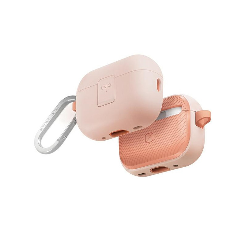 UNIQ Clyde Lock dėklas AirPods Pro 2 ausinėms – rožinis