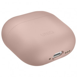 UNIQ Lino silikoninis AirPods 4 dėklas – rožinis