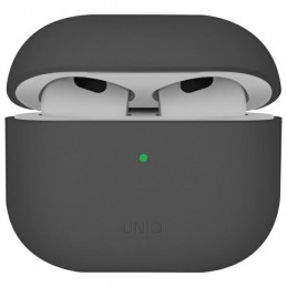 UNIQ Lino silikoninis AirPods 4 dėklas – pilkas