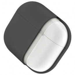 UNIQ Lino silikoninis AirPods 4 dėklas – pilkas