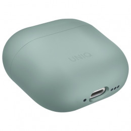 UNIQ Lino silikoninis AirPods 4 dėklas – žalias