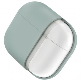 UNIQ Lino silikoninis AirPods 4 dėklas – žalias