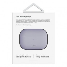 UNIQ Lino silikoninis AirPods Pro 2 dėklas – violetinis