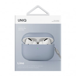 UNIQ Lino silikoninis AirPods Pro 2 dėklas – mėlynas