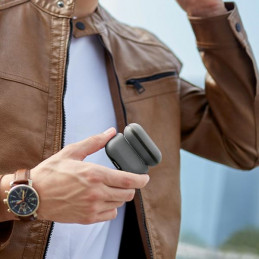 UNIQ Lyden DS AirPods Pro 2 dėklas – pilkas/ juodas
