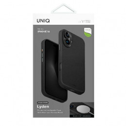 UNIQ Lyden Magclick įkrovimo dėklas, skirtas iPhone 16 (juodas)