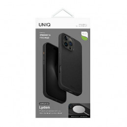 UNIQ Lyden Magclick įkrovimo dėklas, skirtas iPhone 16 Pro Max – juodas