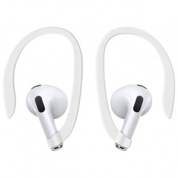 UNIQ Nexo AirPods 4 + ausų kabliukų silikoninis dėklas – mėlynas