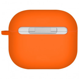 UNIQ Nexo AirPods 4 + ausų kabliukų silikoninis dėklas – oranžinis