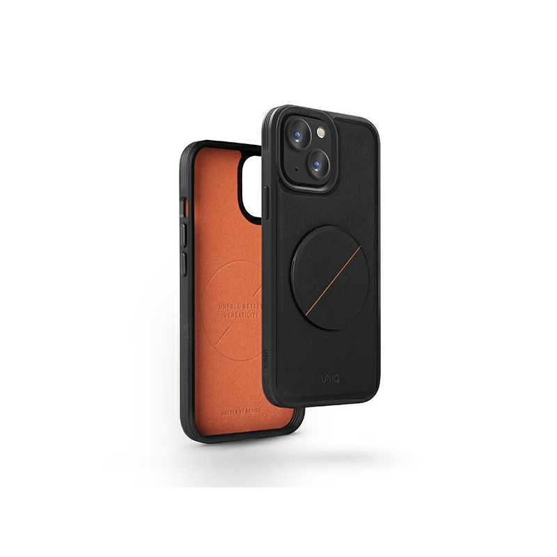 UNIQ Novo dėklas, skirtas iPhone 14 Plus / 15 Plus – juodas