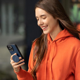 UNIQ Novo dėklas, skirtas iPhone 14 Plus / 15 Plus – juodas