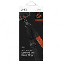 UNIQ Vista 2 viename telefono virvelė – juoda ir oranžinė