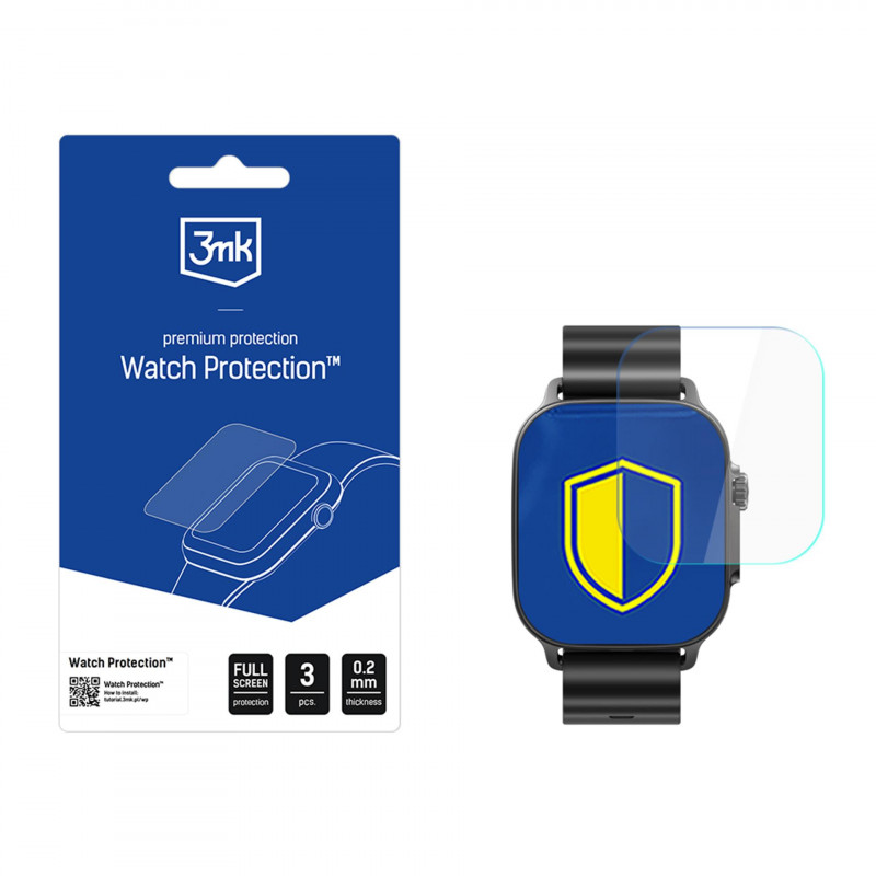 Szkło hybrydowe 3mk Watch Protection FlexibleGlass na wyświetlacz smartwatcha do Realme Watch 5