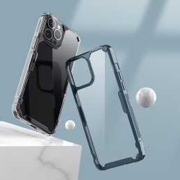 Nillkin Nature Pro dėklas iPhone 13 Pro Max šarvuotas dangtelis mėlynas