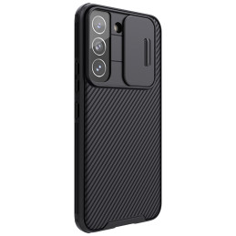 Nillkin CamShield Pro Case Armored Case Cover kameros apsauga, skirta Samsung Galaxy S22 Black