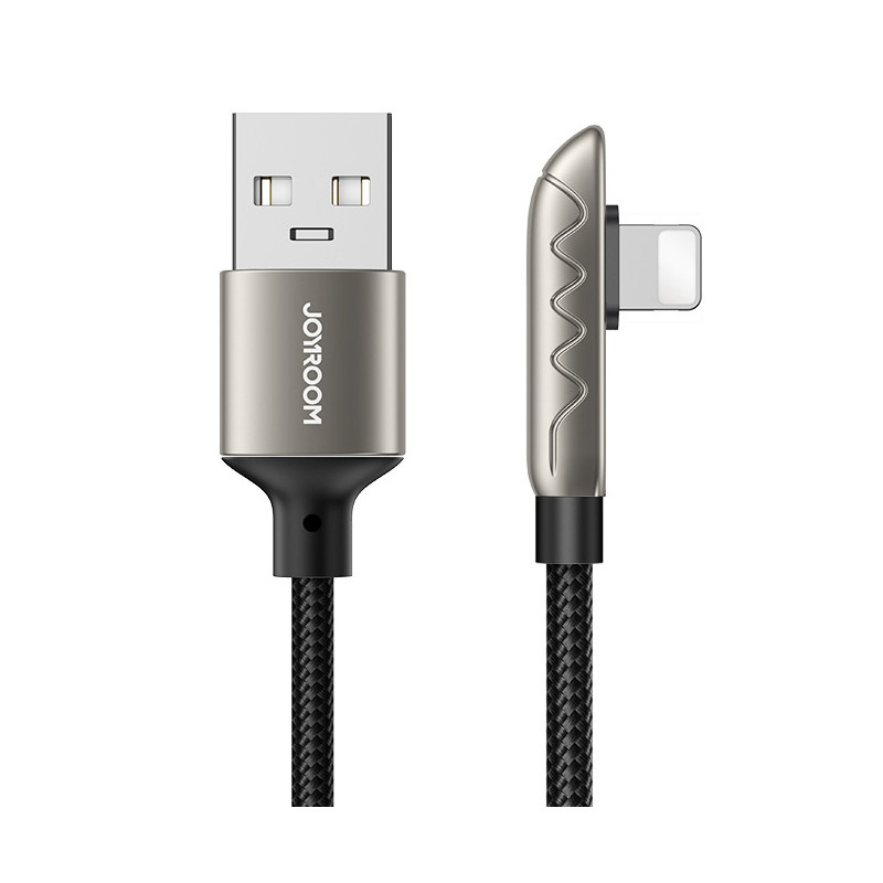 „Joyroom“ žaidimų duomenų kabelis K3 USB-A / Lightning 2,4A 1,2 m – sidabrinis