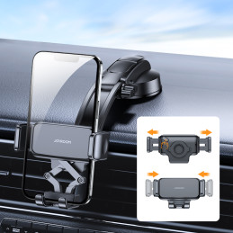 Joyroom mechaninis automobilio kabinos laikiklis juodas (JR-ZS283)