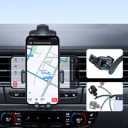 Joyroom mechaninis automobilio kabinos laikiklis juodas (JR-ZS283)