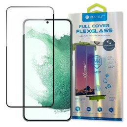 Bestsuit 3D Edge Nano Flexi Glass Stiklo plėvelė viso ekrano grūdintas stiklas su rėmeliu Samsung Galaxy S22+ (S22 Plus)...