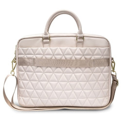 Guess dygsniuotas krepšys 16" nešiojamam kompiuteriui - rožinis