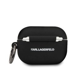 Karl Lagerfeld Silicone Ikonik dėklas, skirtas AirPods Pro - juodas