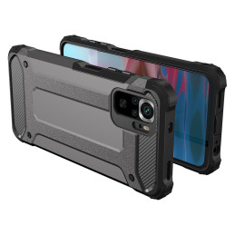 Hybrid Armor šarvuotas hibridinis dėklo dangtelis Xiaomi Redmi Note 11T 5G / Redmi Note 11S 5G / Poco M4 Pro 5G mėlynas