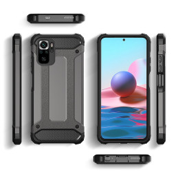 Hybrid Armor šarvuotas hibridinis dėklo dangtelis Xiaomi Redmi Note 11T 5G / Redmi Note 11S 5G / Poco M4 Pro 5G mėlynas