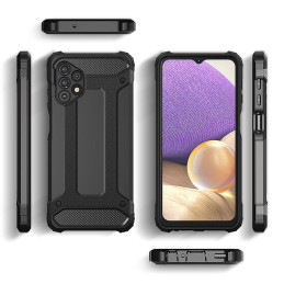 Hybrid Armor šarvuotas hibridinis dėklo dangtelis, skirtas Samsung Galaxy A73 mėlynas