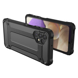 Hybrid Armor šarvuotas hibridinio korpuso dangtelis, skirtas Samsung Galaxy A73 juodas