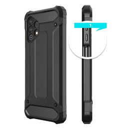 Hybrid Armor šarvuotas hibridinio korpuso dangtelis, skirtas Samsung Galaxy A73 juodas