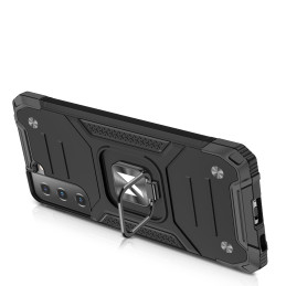 Wozinsky Ring Armor Armored Hybrid Case Cover + Magnetinis laikiklis, skirtas Samsung Galaxy S22+ (S22 Plus) raudonas