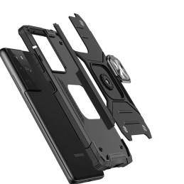 Wozinsky Ring Armor Armored Hybrid Case Cover + Magnetinis laikiklis, skirtas Samsung Galaxy S22 Ultra Red